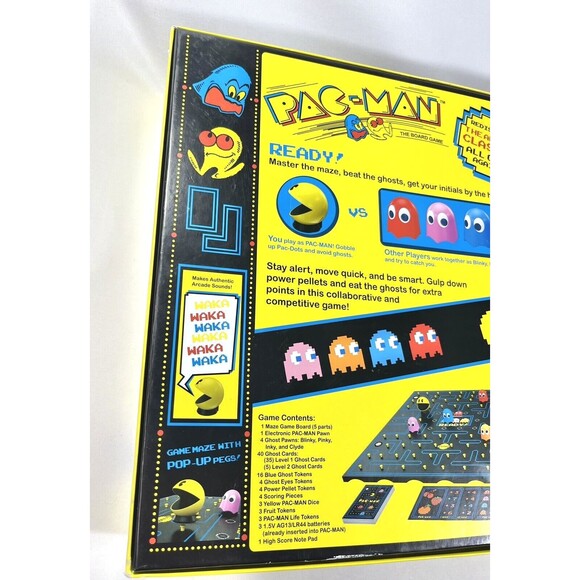 Pac-Man The Board Game Authentic Arcade Sounds Waka Waka Buffalo Games Complete - Picture 8 of 15